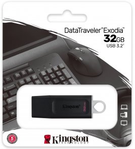 Флешка USB Kingston DataTraveler Exodia 32GB Black/White (DTX/32GB)