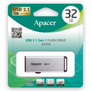 Флешка USB Apacer AH35A 32GB Silver (AP32GAH35AS-1)