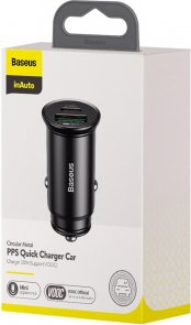 Зарядний пристрій Baseus Circular Metal PPS 30W Black (CCYS-C01)