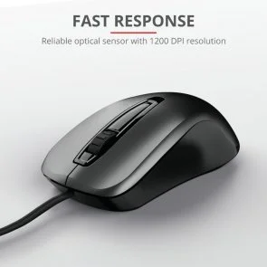 Фото: Миша Trust Carve USB Mouse Black (23733) № 6 | KTC