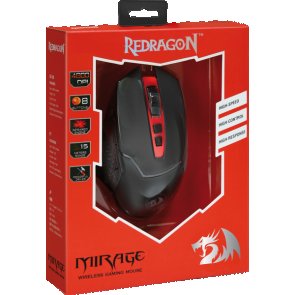 Мишка, Redragon Mirage Wireless, Black/Red ( Gaming )