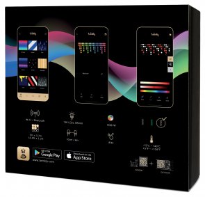 Гірлянда Twinkly Smart LED Icicle RGBW 190, BT+WiFi, Gen II, IP44 кабель прозорий (TWI190SPP-TEU)