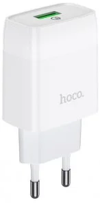 Фото: Зарядний пристрій Hoco C72Q Glorious 18W White with AM/MicroUSB (C72Q White + MicroB) № 3 | KTC