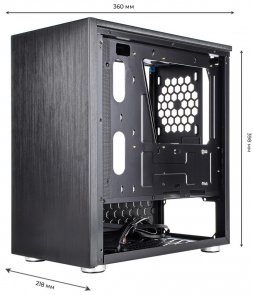  Корпус QUBE Style Black with window (QBС3M_WBNU3)