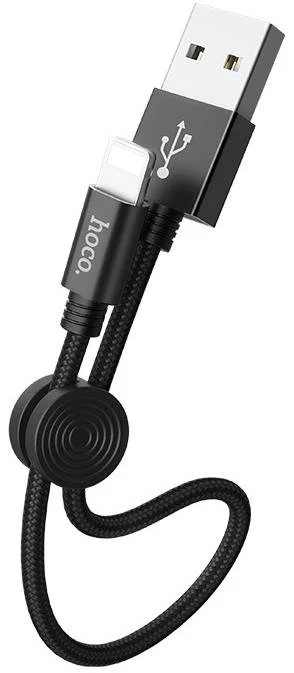 Фото: Кабель Hoco X35 Premium AM / Lightning 0.25m Black (X35 Lightning Black) № 2 | KTC