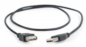 Фото: Кабель Cablexpert AM / AF 0.75m Black (CC-USB2-AMAF-75CM/300-BK) № 2 | KTC