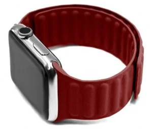 Фото: Ремінець HiC for Apple Watch 41/40/38mm - New Leather Link Red (LLNK3840RD) № 2 | KTC