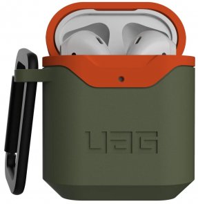 Чохол UAG for Airpods - Standard Issue Hard 001 Olive/Orange (10242F117297)   