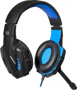 Гарнітура Defender Warhead G-390 Black/Blue (64039)