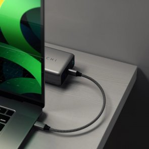 Кабель Satechi 100W Type-C / Type-C 0.25m Space Gray (ST-TCC10M)
