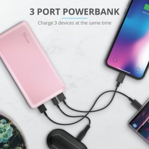  Батарея універсальна Trust Primo Compact 15000mAh Pink (23901_TRUST)