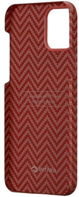 Чохол Pitaka for iPhone 12 Pro - MagEZ Case Red/Orange Herringbone (KI1207P)