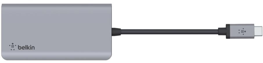 USB-хаб Belkin USB-C 4-in-1 Multiport Adapter (AVC006BTSGY)