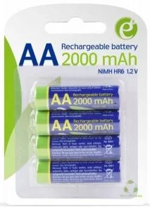 Фото: Акумулятор EnerGenie Ni-MH HR6 AA 2000mAh BL/4 (EG-BA-AA20R4-01) № 2 | KTC