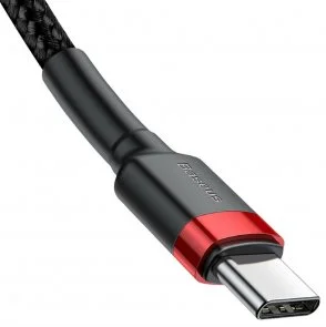 Фото: Кабель Baseus Cafule 20V 3A CM / CM 2m Red/Black (CATKLF-H91) № 4 | KTC