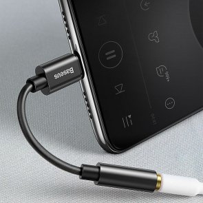 Перехiдник Baseus Type-C / 3.5mm F Black (CATL54-01)