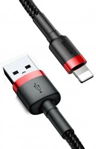 Фото: Кабель Baseus Cafule 1.5A AM / Lightning 2m Red/Black (CALKLF-C19) № 3 | KTC