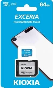 Фото: FLASH пам'ять Kioxia Exceria Micro SDXC 64GB with adapter (LMEX1L064GG2) № 3 | KTC