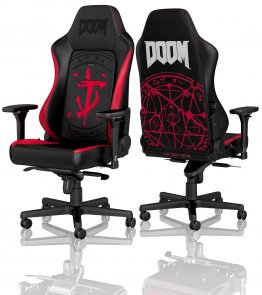  Крісло Noblechairs Doom Edition Black/Red (NBL-HRO-PU-DET)