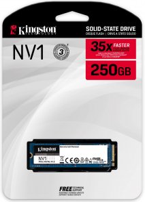 Твердотільний накопичувач Kingston NV1 2280 PCIe 3.0 x4 NVMe 250GB (SNVS/250G)