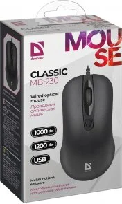 Фото: Миша Defender Classic MB-230 Black (52231) № 5 | KTC