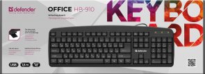 Клавіатура Defender Office HB-910 Black (45910)