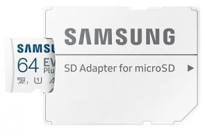 Фото: FLASH пам'ять Samsung Evo Plus Micro SDXC 64Gb with adapter (MB-MC64KA/RU) № 4 | KTC