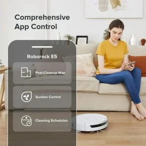 Фото: Робот-пилосос Roborock E5 Vacuum Cleaner White № 5 | KTC