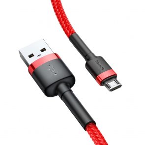 Кабель Baseus Cafule 1.5A AM / Micro USB 2m Red/Red (CAMKLF-C09)