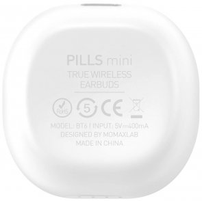 Гарнітура Momax PILLS Mini TWS White (BT6W)