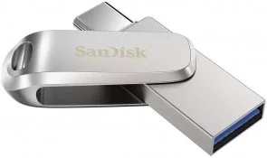 Фото: Флешка USB SanDisk Ultra Dual Luxe 256GB Silver (SDDDC4-256G-G46) № 2 | KTC