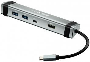 USB-хаб Canyon 4in1 DS-3 Gray (CNS-TDS03DG)