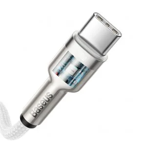 Фото: Кабель Baseus Cafule Metal 100W CM / CM 1m White (CATJK-C02) № 4 | KTC