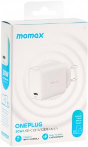 Зарядний пристрій Momax UM17 One Plug PD 30W White (UM17EUW)
