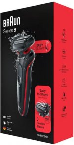 Електробритва сітчаста Braun Series 5 50-R1000s Black/Red