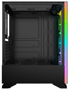 Корпус 1stPlayer BS-3-3R1-BK Black with window