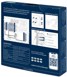Вентилятор для корпуса Arctic F12 PWM PST White (ACFAN00198A)
