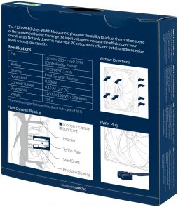 Вентилятор для корпуса Arctic F12 PWM Black (ACFAN00203A)