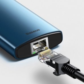 USB-хаб Baseus Metal Gleam Series 6in1 Blue (WKWG000003)
