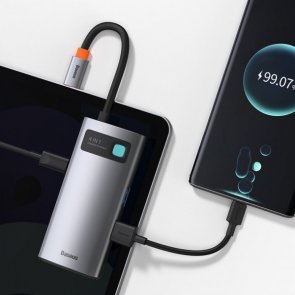 USB-хаб 17PiN Metal Gleam Series 4in1 Space Gray (CAHUB-CY0G)