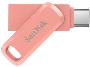  Флешка USB SanDisk Ultra Dual Drive Go Peach (SDDDC3-128G-G46PC)