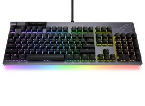 Клавіатура ASUS ROG Strix Flare II Animate RGB NX Red USB Black (90MP02E6-BKRA00)