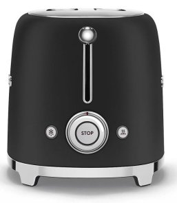 Тостер Smeg Retro Style Matte Black (TSF01BLMEU)