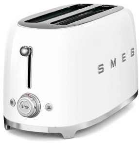 Тостер Smeg Retro Style White (TSF02WHEU)