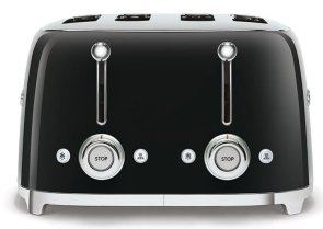 Тостер Smeg Retro Style Black (TSF03BLEU)