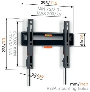 Фото: Кронштейн Vogels TVM 3203 Black (3832030) № 2 | KTC