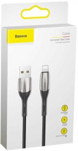 Кабель Baseus Horizontal Data Cable 2.4A AM / Lightning 1m Black (CALSP-B01)