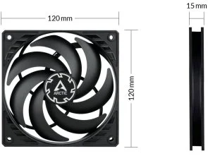 Фото: Кулер Arctic P12 Slim PWM PST Black 3psc (ACFAN00275A) № 5 | KTC