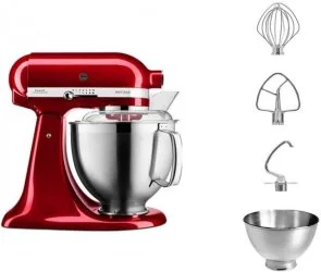 Фото: Планетарний міксер KitchenAid Mixer tilt-head 4.8L Artisan Premium 5KSM185PS Caramel Apple (5KSM185PSECA) № 3 | KTC