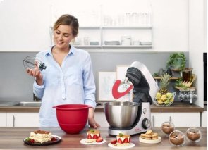 Планетарний міксер Tefal Masterchef Gourmet+ 1100Вт, 10 насадок, Stainless Steel